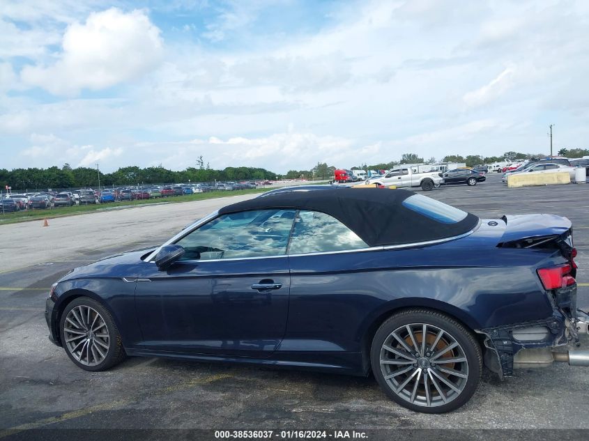 2018 AUDI A5 CABRIOLET - WAU2NGF56JN001449
