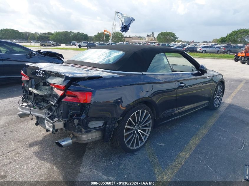 2018 AUDI A5 CABRIOLET - WAU2NGF56JN001449