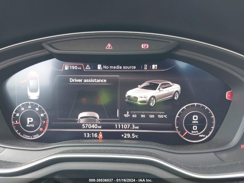 2018 AUDI A5 CABRIOLET - WAU2NGF56JN001449