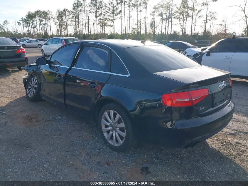 2013 AUDI A4 PREMIUM - WAUAFAFL4DN014919