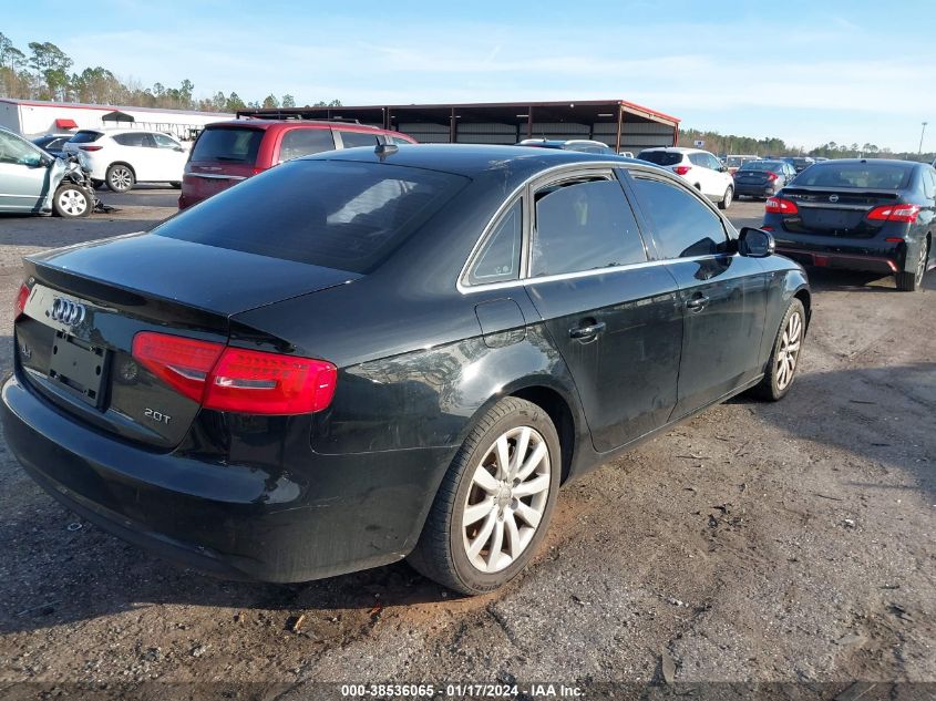 2013 AUDI A4 PREMIUM - WAUAFAFL4DN014919