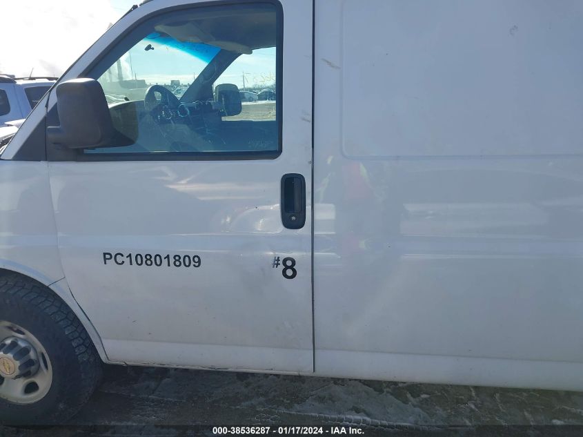 2013 CHEVROLET EXPRESS 2500 WORK VAN 1GCWGGFAXD1100931