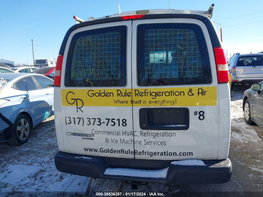 2013 CHEVROLET EXPRESS 2500 WORK VAN 1GCWGGFAXD1100931