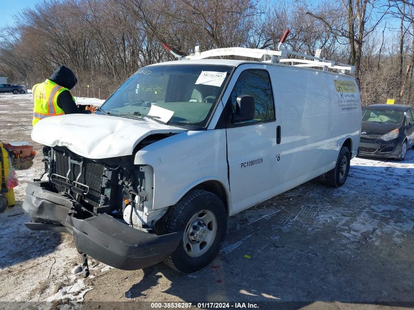 2013 CHEVROLET EXPRESS 2500 WORK VAN 1GCWGGFAXD1100931