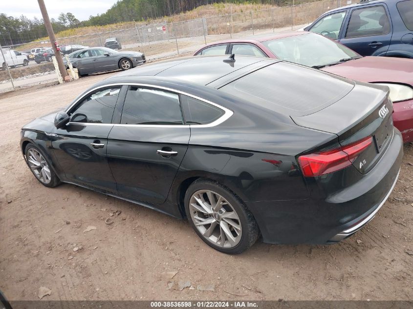2020 AUDI A5 SPORTBACK PREMIUM 45 TFSI QUATTRO S TRONIC - WAUANCF50LA004927