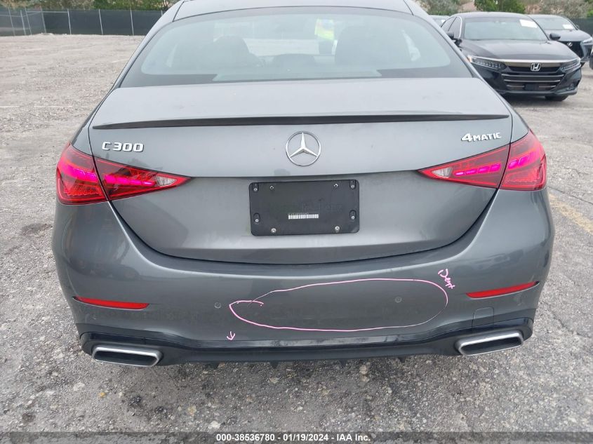 2022 MERCEDES-BENZ C 300 4MATIC - W1KAF4HB7NR055893