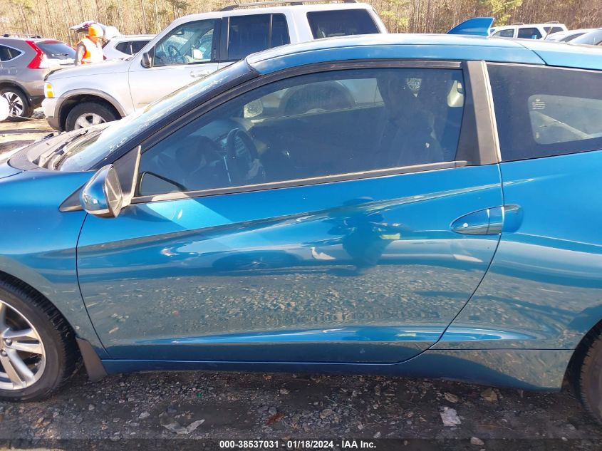 2013 HONDA CR-Z EX JHMZF1D60DS002219