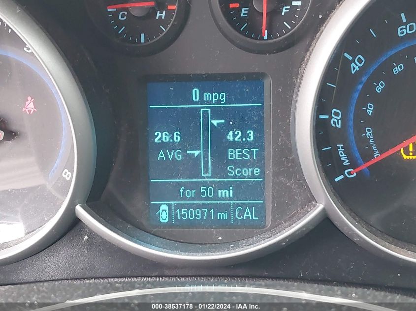 2014 CHEVROLET CRUZE ECO MANUAL - 1G1PJ5SB2E7183089