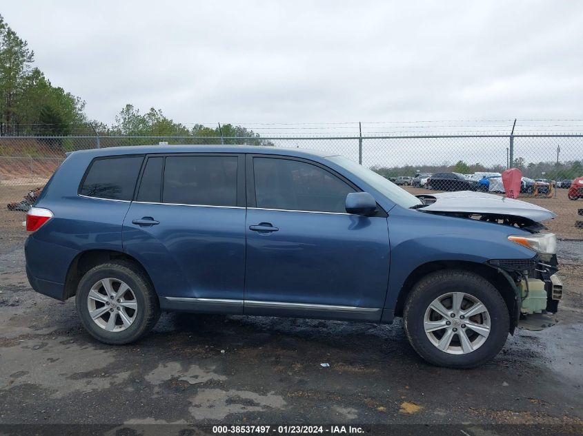 2013 TOYOTA HIGHLANDER BASE V6 - 5TDZK3EHXDS136575