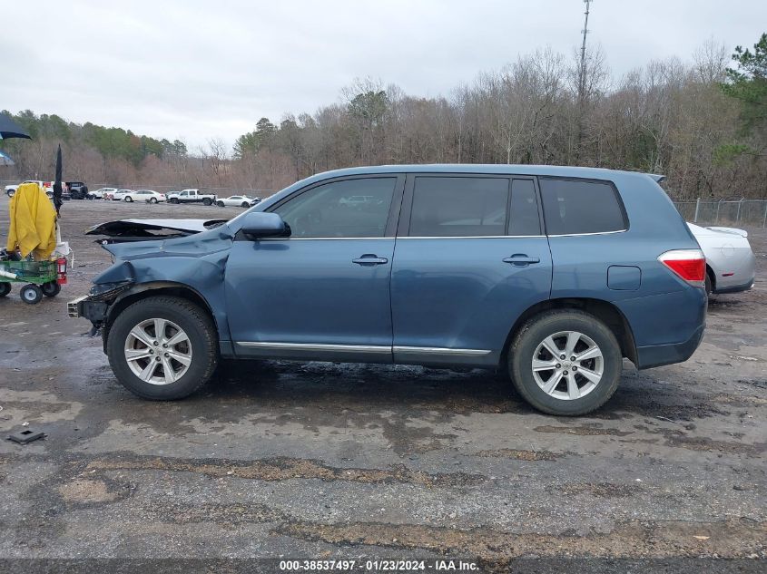 2013 TOYOTA HIGHLANDER BASE V6 - 5TDZK3EHXDS136575
