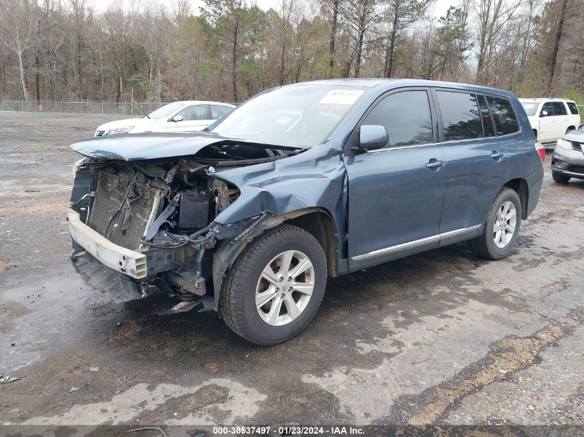 2013 TOYOTA HIGHLANDER BASE V6 - 5TDZK3EHXDS136575