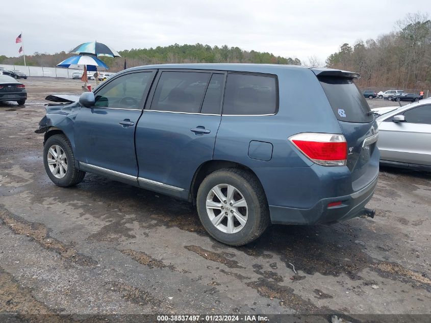 2013 TOYOTA HIGHLANDER BASE V6 - 5TDZK3EHXDS136575