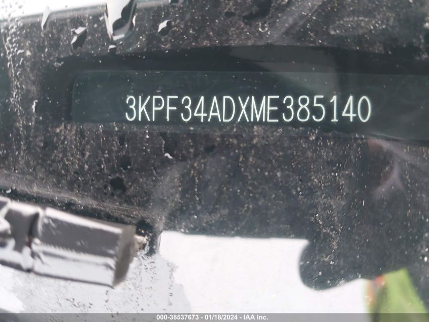 2021 KIA FORTE GT LINE - 3KPF34ADXME385140