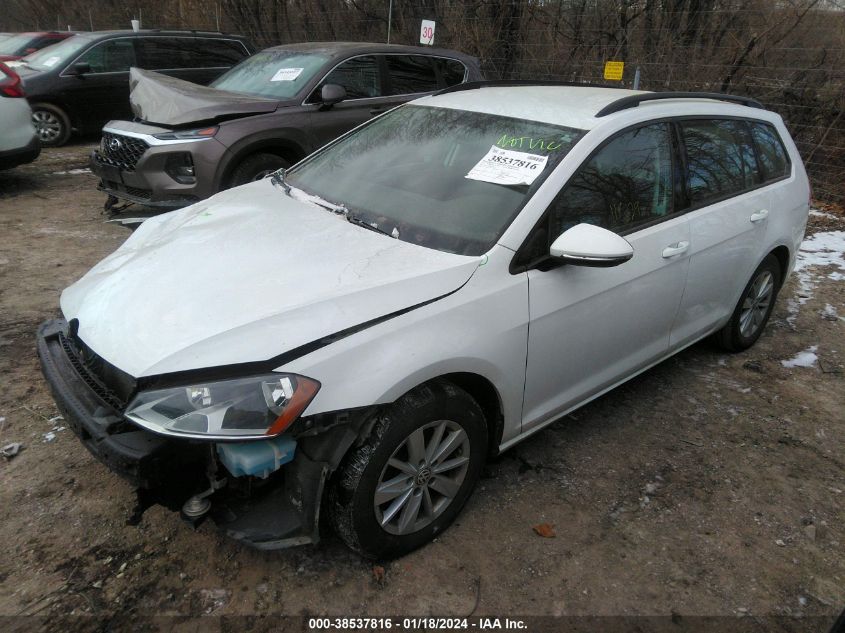 2016 VOLKSWAGEN GOLF SPORTWAGEN TSI S 4-DOOR - 3VWA17AU9GM508015