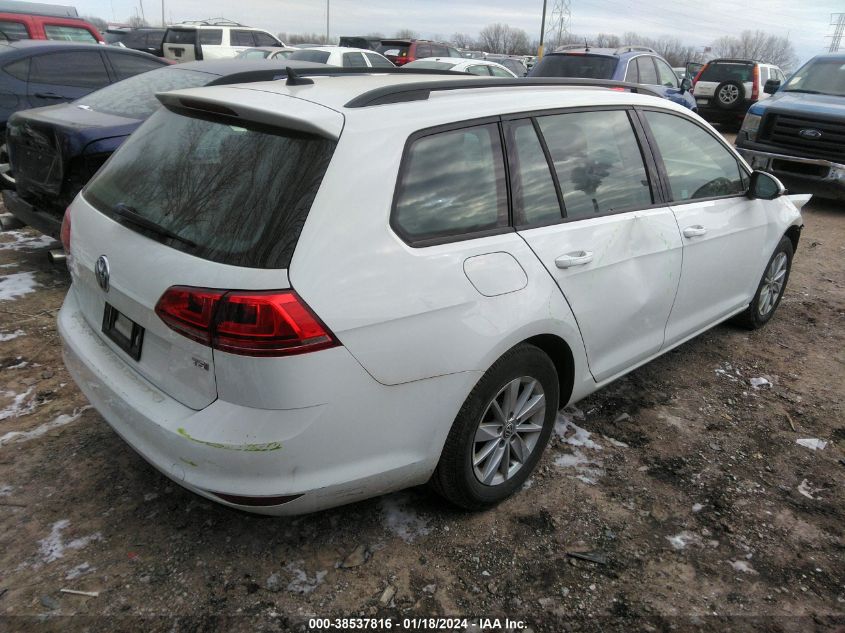 2016 VOLKSWAGEN GOLF SPORTWAGEN TSI S 4-DOOR - 3VWA17AU9GM508015