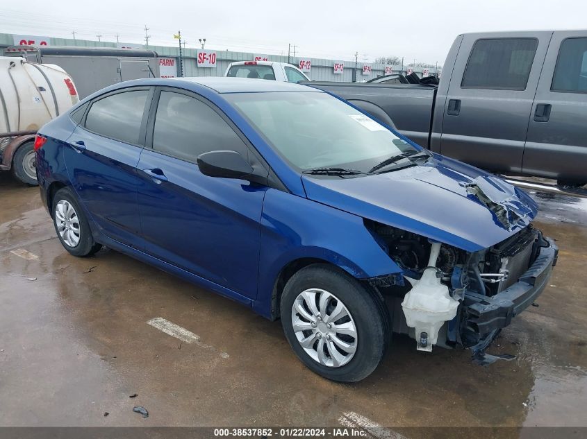 Lot #2524269591 2017 HYUNDAI ACCENT SE salvage car