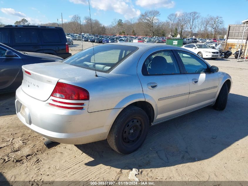 1B3AL46X52N333938 | 2002 DODGE STRATUS