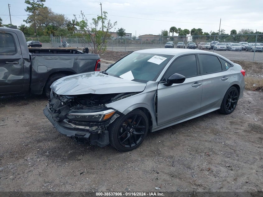VIN 2HGFE2F57NH501868 2022 HONDA CIVIC SPORT