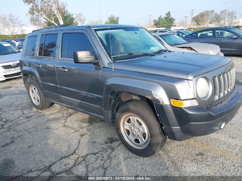2013 JEEP PATRIOT SPORT - 1C4NJPBA6DD210909