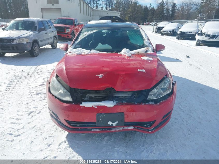 2016 VOLKSWAGEN GOLF TSI S 4-DOOR - 3VW217AU8GM043294