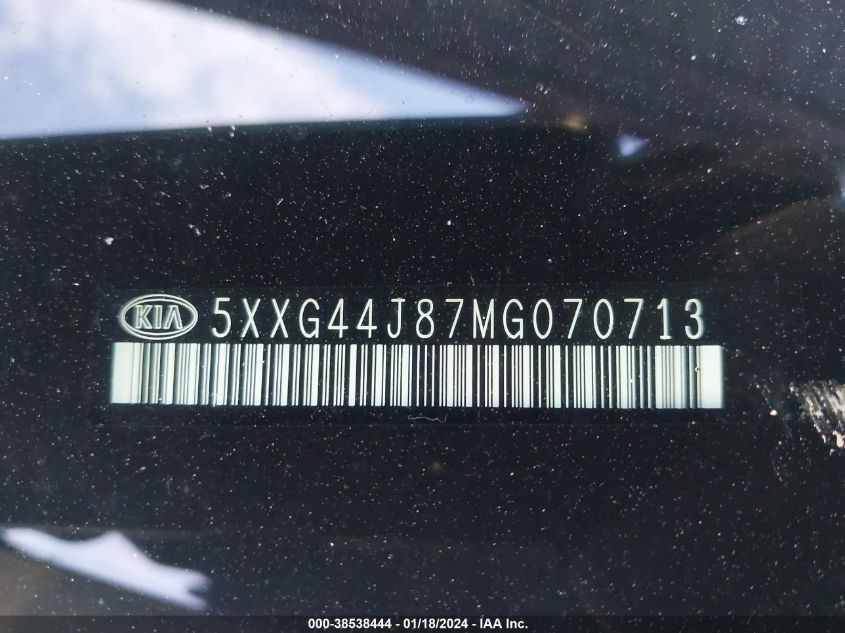 2021 KIA K5 GT - 5XXG44J87MG070713