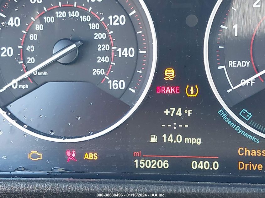 2014 BMW 335I WBA3A9C57EF478102
