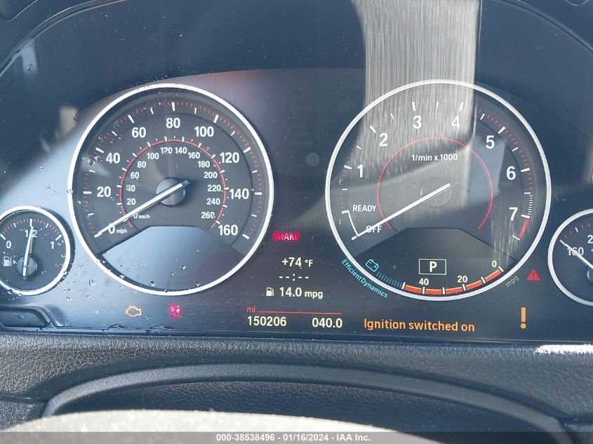 2014 BMW 335I WBA3A9C57EF478102