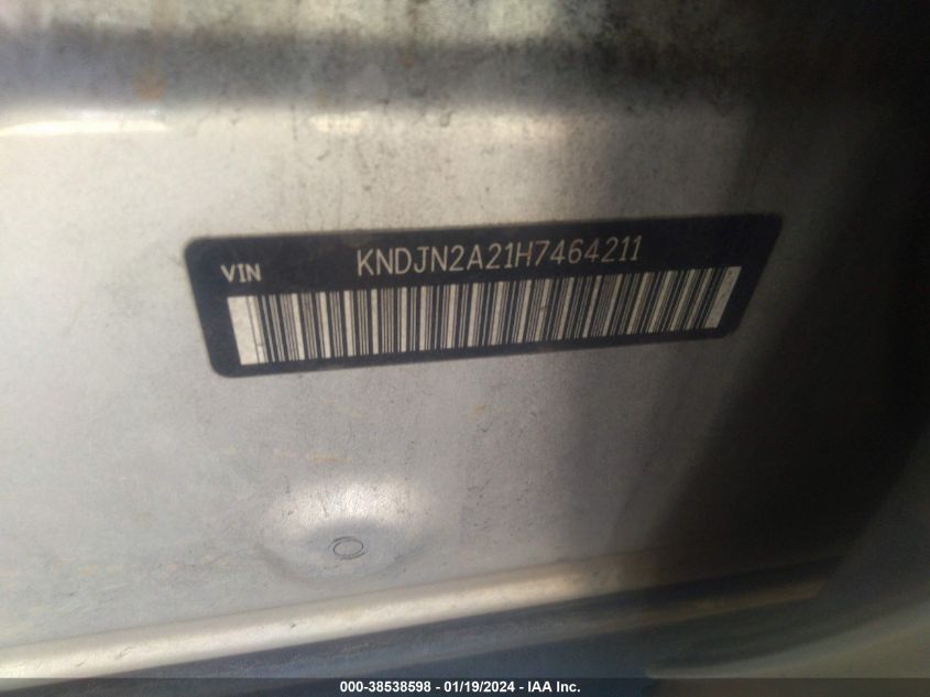 2017 KIA SOUL - KNDJN2A21H7464211