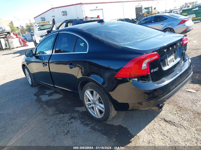 2013 VOLVO S60 T5/T5 PLATINUM/T5 PREMIER/T5 PREMIER PLUS - YV1612FSXD2208807