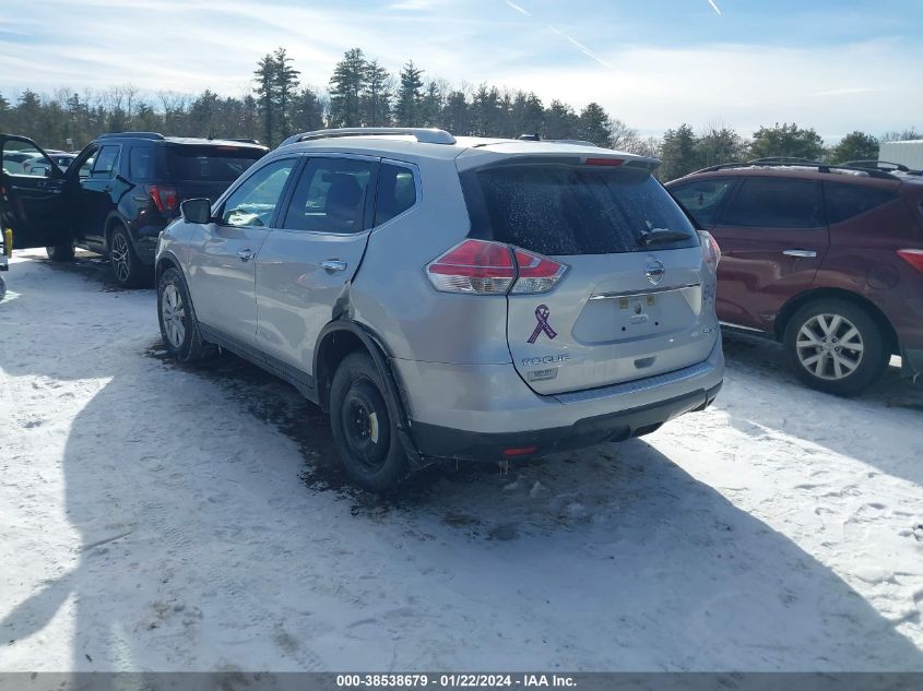 2015 NISSAN ROGUE S/SL/SV - KNMAT2MV1FP565838