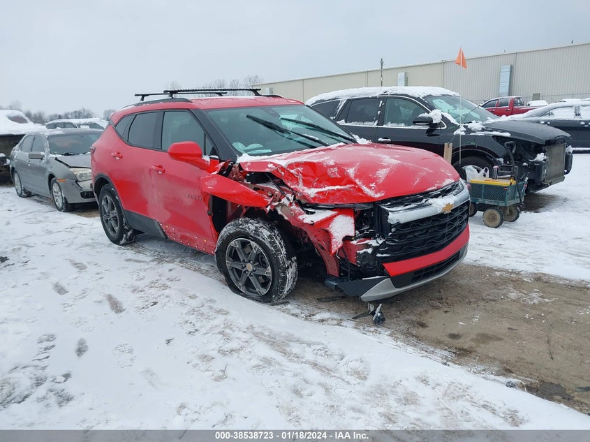 VIN 3GNKBCR4XPS173738 2023 CHEVROLET BLAZER 2LT