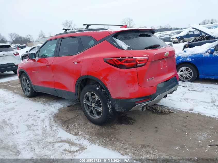 VIN 3GNKBCR4XPS173738 2023 CHEVROLET BLAZER 2LT