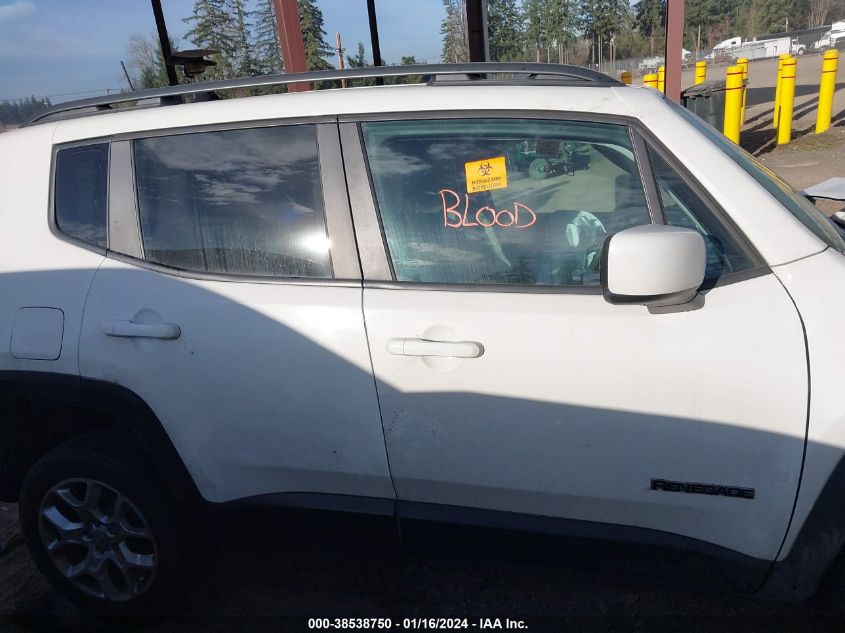 2018 JEEP RENEGADE LATITUDE - ZACCJBBB9JPJ48404