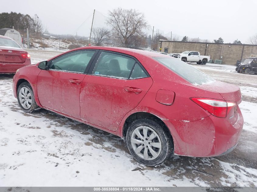 2015 TOYOTA COROLLA L/LE/LE PLS/PRM/S/S PLS - 2T1BURHE3FC237131