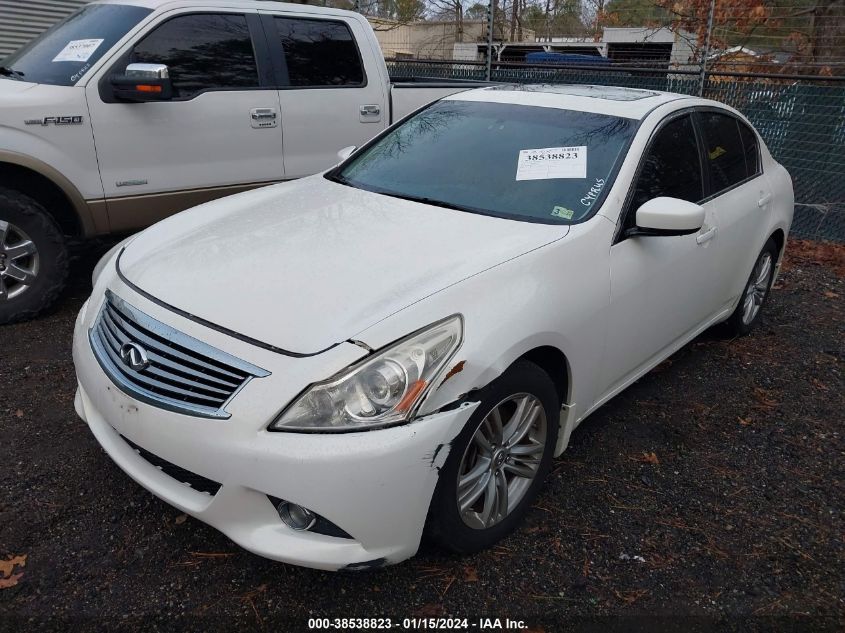 2013 INFINITI G37X - JN1CV6AR8DM754361
