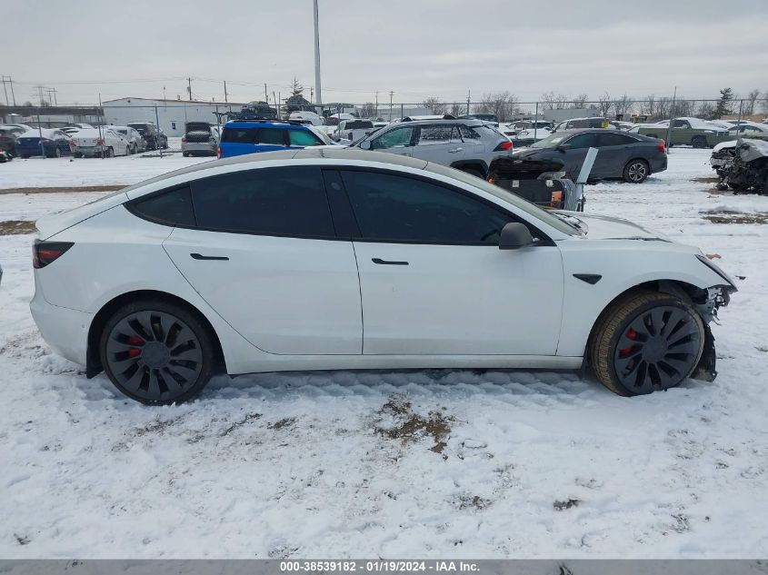2022 TESLA MODEL 3 PERFORMANCE DUAL MOTOR ALL-WHEEL DRIVE - 5YJ3E1EC4NF112624