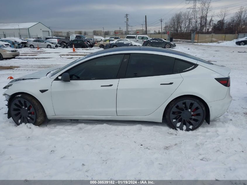 2022 TESLA MODEL 3 PERFORMANCE DUAL MOTOR ALL-WHEEL DRIVE - 5YJ3E1EC4NF112624