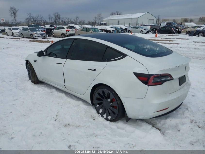 2022 TESLA MODEL 3 PERFORMANCE DUAL MOTOR ALL-WHEEL DRIVE - 5YJ3E1EC4NF112624