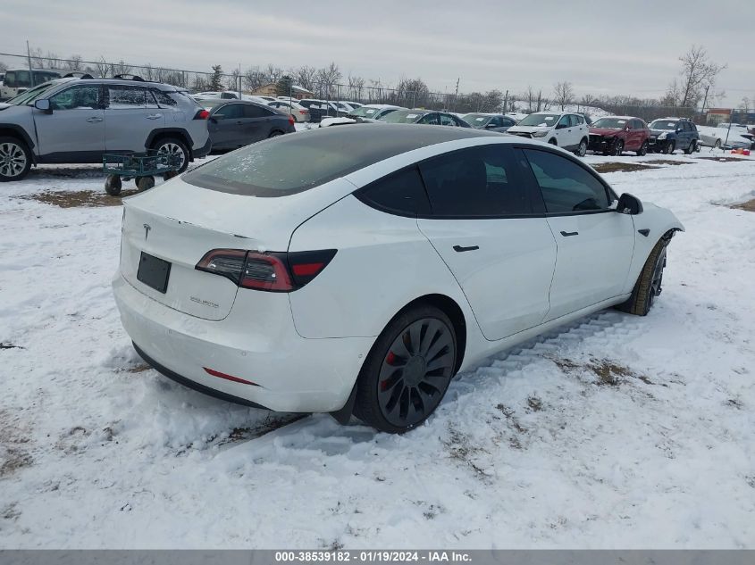 2022 TESLA MODEL 3 PERFORMANCE DUAL MOTOR ALL-WHEEL DRIVE - 5YJ3E1EC4NF112624