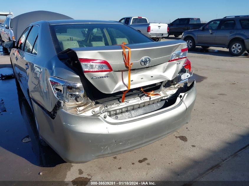 2013 TOYOTA CAMRY LE - 4T1BF1FK5DU256814