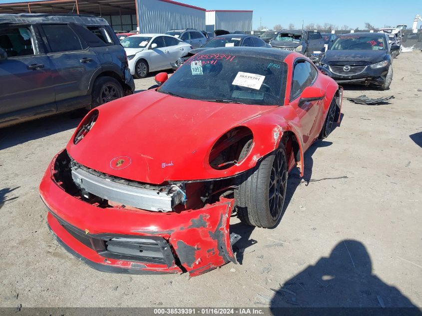 2022 PORSCHE 911 CARRERA S/CARRERA 4S/CARR - WP0AB2A96NS221394
