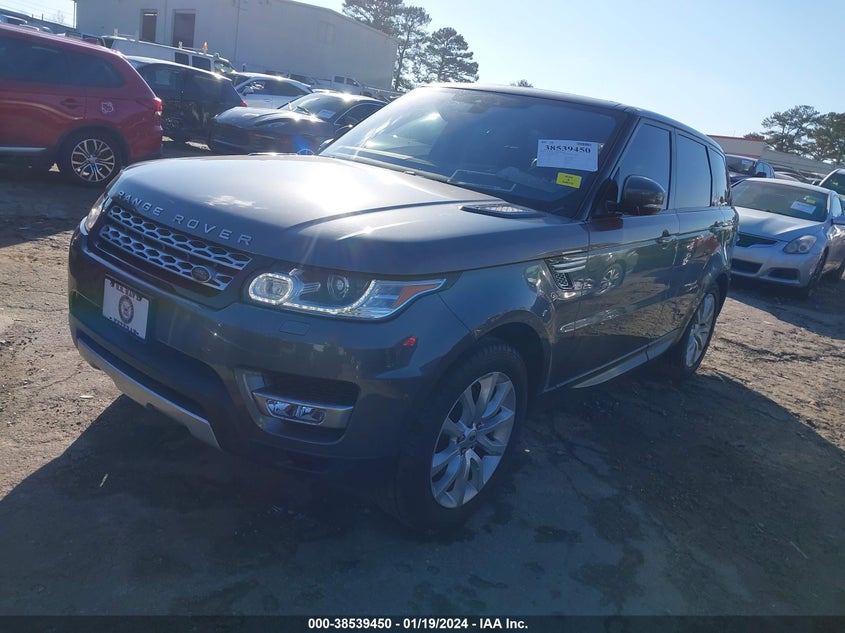VIN SALWR2FV0HA134875 2017 LAND ROVER RANGE ROVER SPORT 3.0L V6 SUPERCHARGED HSE