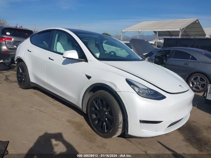 2022 TESLA MODEL Y LONG RANGE DUAL MOTOR ALL-WHEEL DRIVE - 7SAYGDEEXNF321758