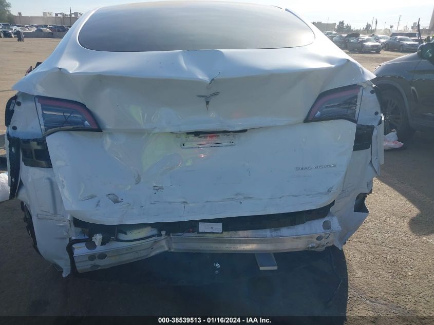 2022 TESLA MODEL Y LONG RANGE DUAL MOTOR ALL-WHEEL DRIVE - 7SAYGDEEXNF321758