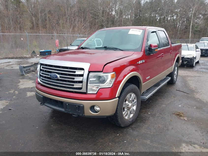 2014 FORD F-150 LARIAT - 1FTFW1ET9EKE38383