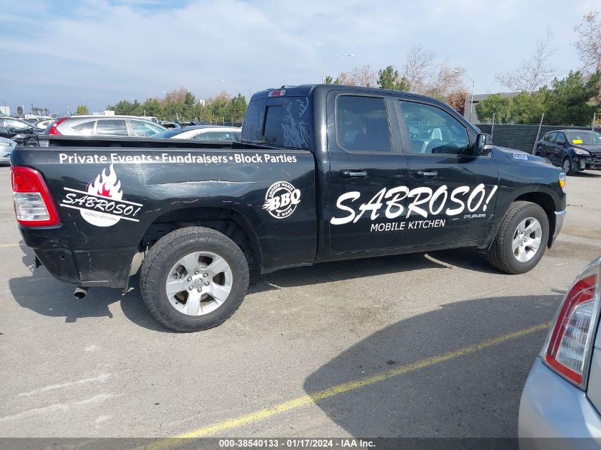 2019 RAM 1500 BIG HORN/LONE STAR QUAD CAB 4X2 6'4 BOX - 1C6RREBG3KN813365