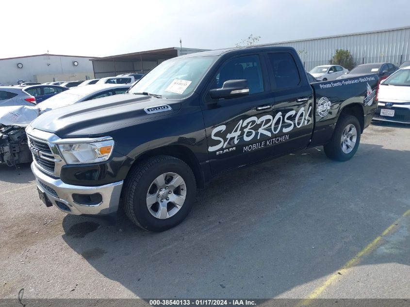 2019 RAM 1500 BIG HORN/LONE STAR QUAD CAB 4X2 6'4 BOX - 1C6RREBG3KN813365
