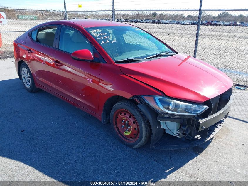 2017 HYUNDAI ELANTRA SE - KMHD74LF8HU408525