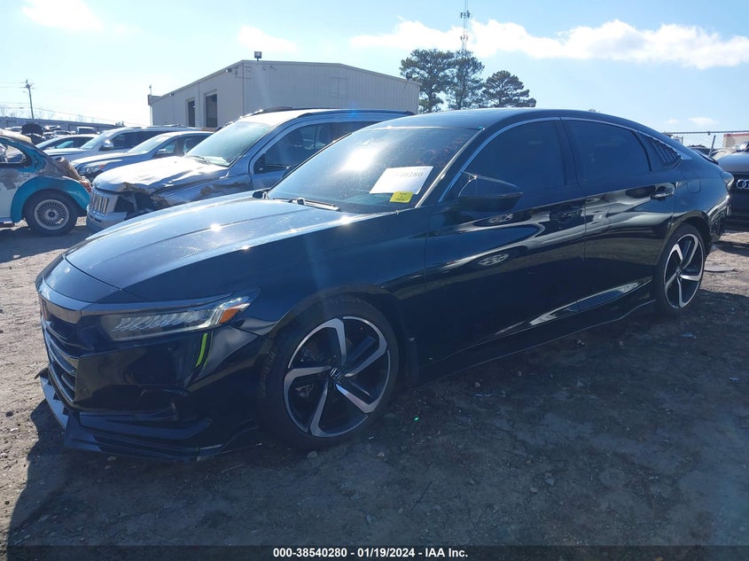 2022 HONDA ACCORD 2.0L I-4 DI, DOHC, V(VIN: 1HGCV2F31NA008249