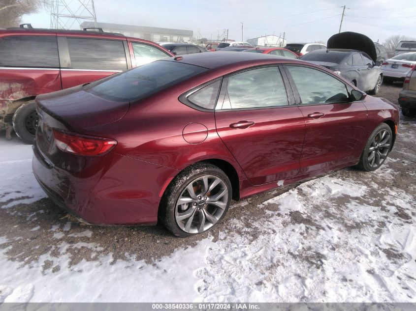 2016 CHRYSLER 200 S - 1C3CCCDG1GN153680
